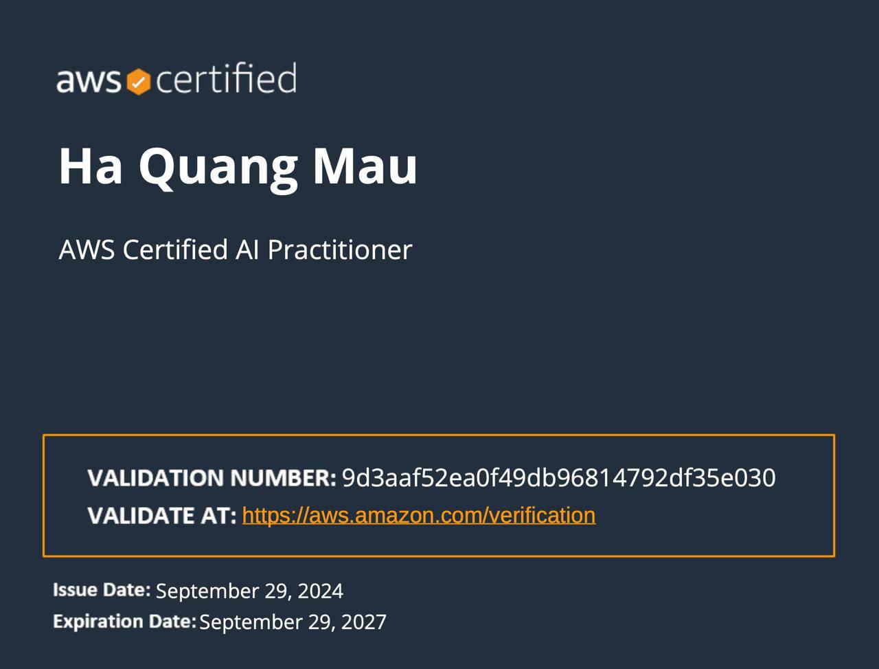 AWS Certified AI Practitioner MHQ