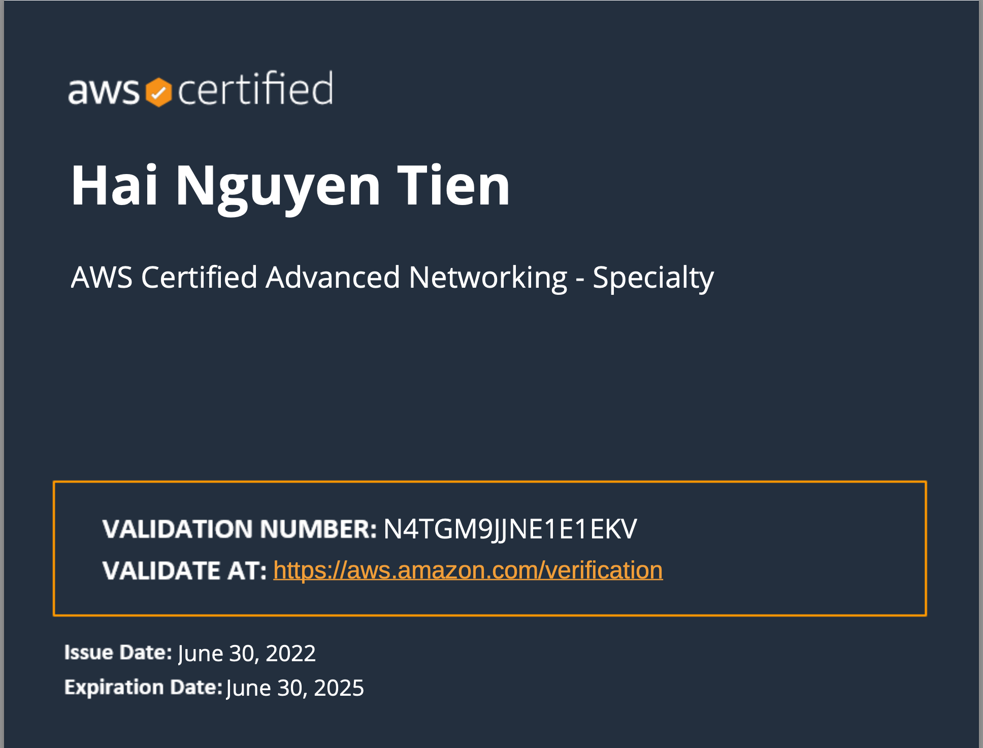 AWS Certified Advanced Networking - Specialty