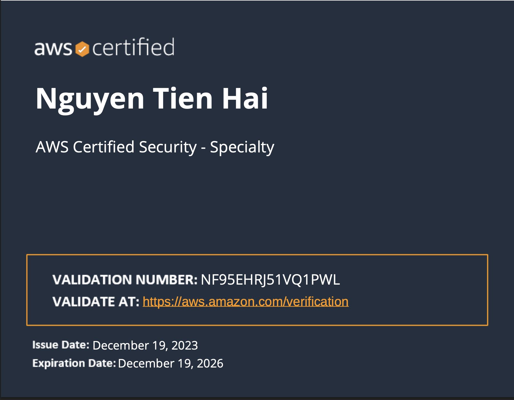 AWS Certified Security – Specialty