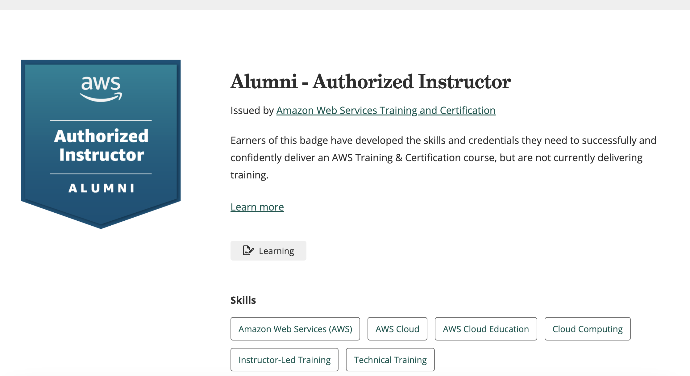 AWS Authorized Instructor