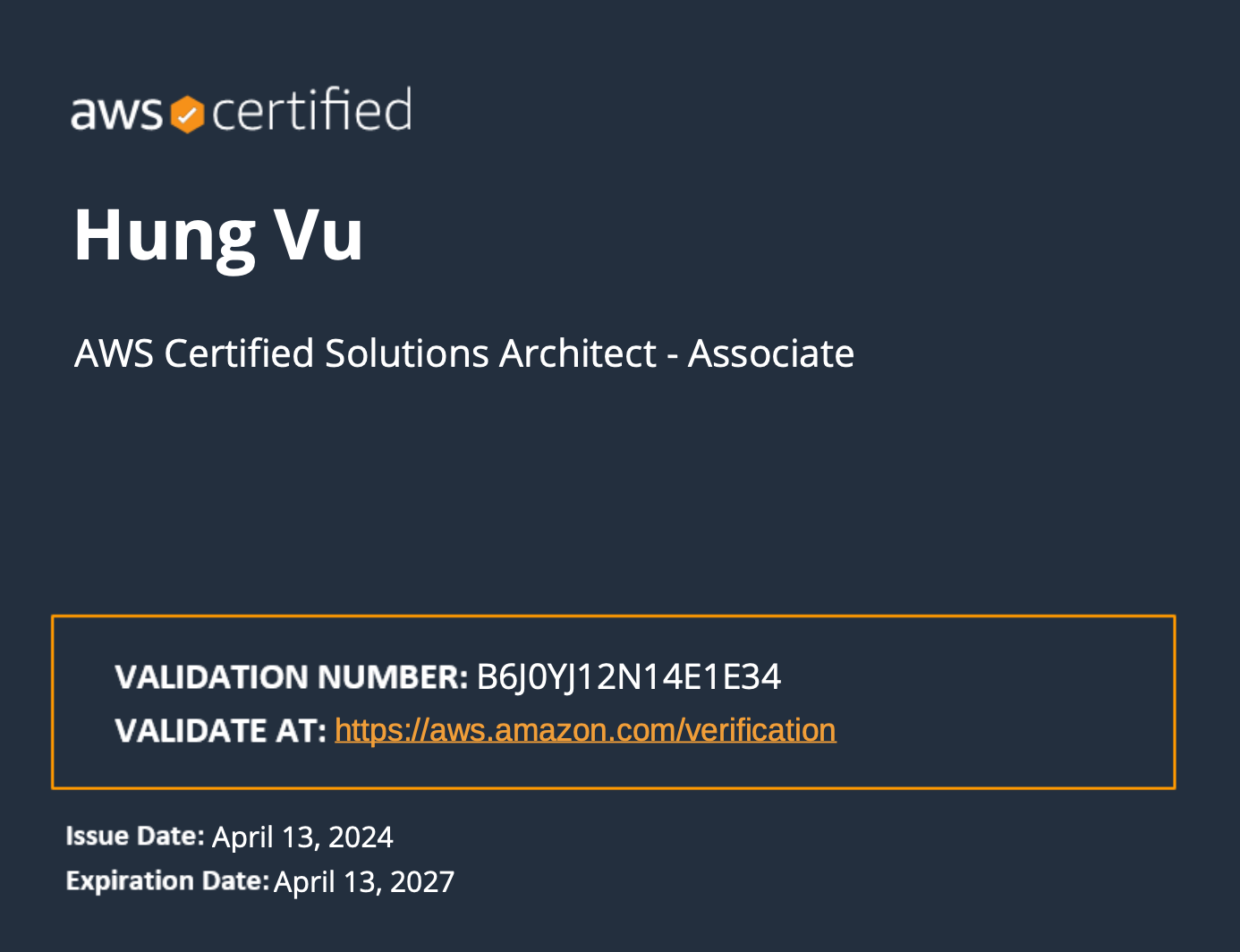 AWS Certified Solutions Architect - Associate