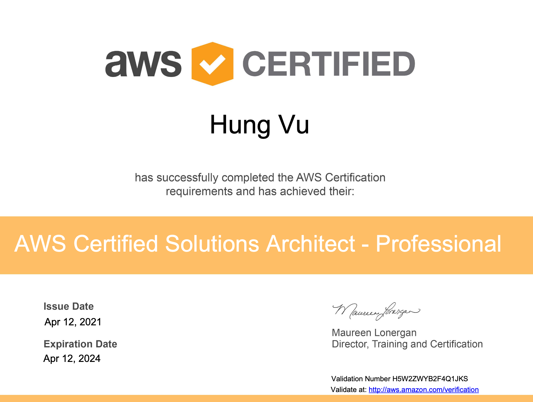 AWS Certified Solutions Architect - Professional