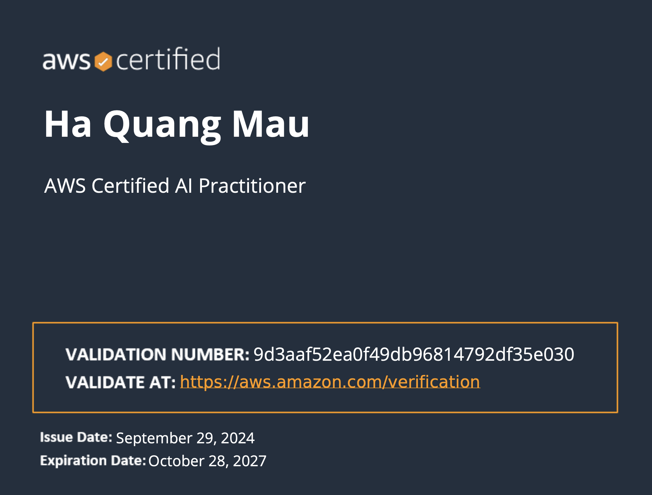 AWS Certified AI Practitioner