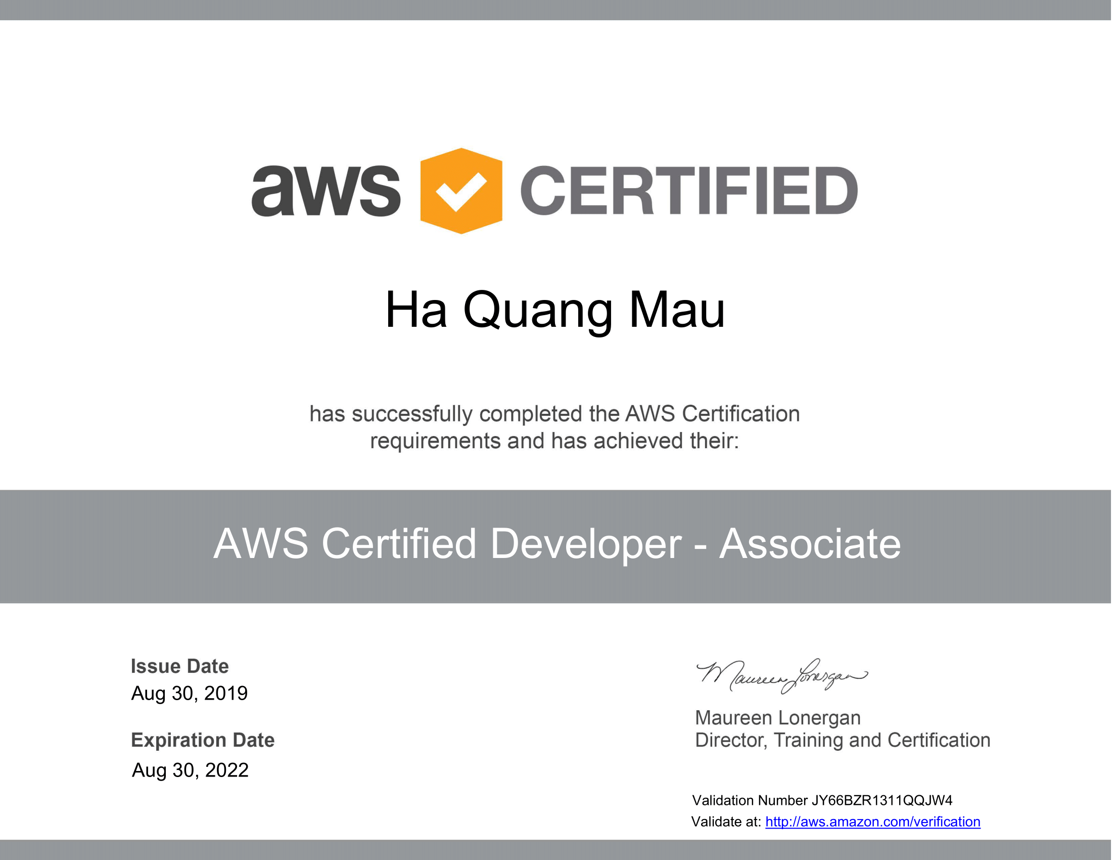 AWS Certified Developer – Associate