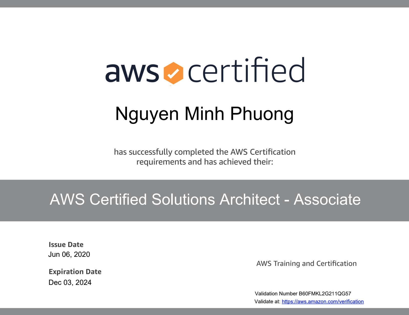 AWS Certified Solutions Architect - Associate