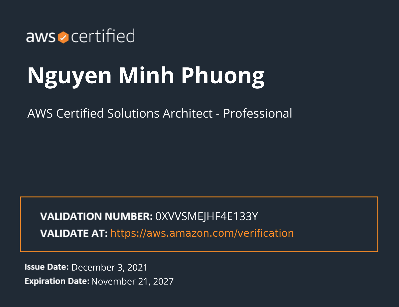 AWS Certified Solutions Architect - Professional